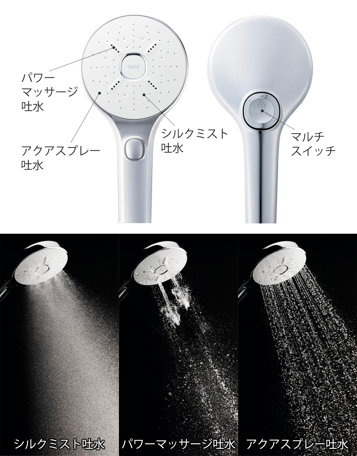 リクリル ウルトラファインバブル BF-SM6MBGE エコアクアシャワーSPA 楽天市場】LIXIL,INAX,BF-SM6,エコアクアシャワーSPAシャワー